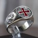Iron Cross Ring Red Iron Cross Nazi Ring