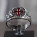 Iron Cross Ring Red Iron Cross Nazi Ring