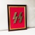 3D Waffen SS symbol Framed Wall Art Decor - 628
