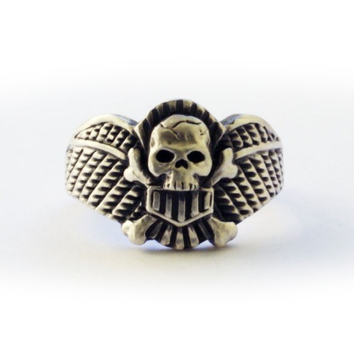 German Ring with Skull WWII German Ring