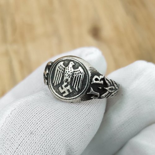 Nazi Ring Imperial Eagle The Reichsadler Sterling Silver