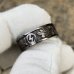 Custom made Nazi band ring - symbols Swastika, Imperial eagle, Falangism, Oak leaves