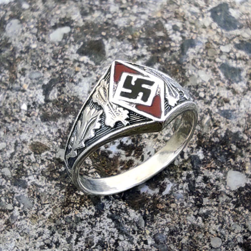 Hitlerjugend ring Civil German Nazi Ring