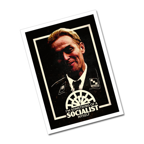 Nazi Propaganda Artwork Greeting Card Postcard - Socialist
