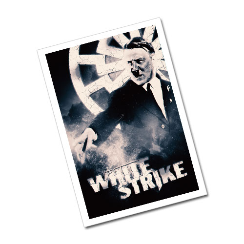 Nazi Propaganda Artwork Greeting Card Postcard - White Strike