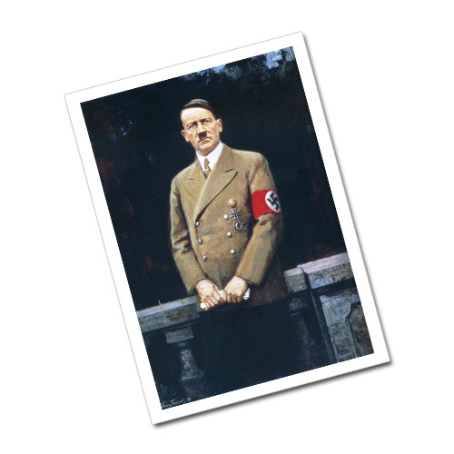 Portrait of Adolf Hitler Greeting Card Postcard - ah13