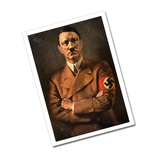 Portrait of Adolf Hitler Greeting Card Postcard - ah14