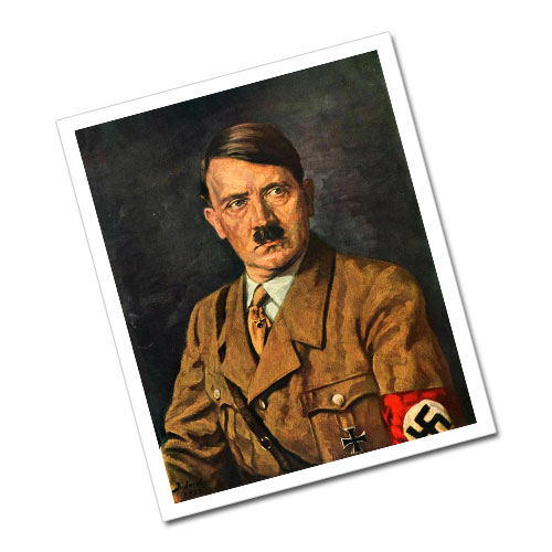 Portrait of Adolf Hitler Greeting Card Postcard - ah05