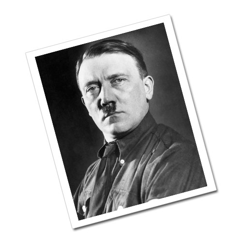 Portrait of Adolf Hitler Black and White Greeting Card Postcard