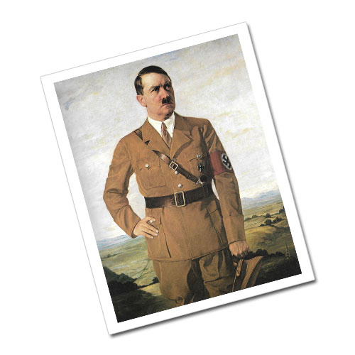 Portrait of Adolf Hitler Greeting Card Postcard - ah09