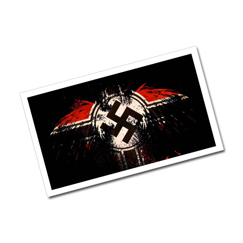 Swastika Third Reich Theme Greeting Card Postcard