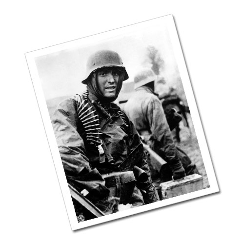 World War II German Soldier Ardennes 1944 Greeting Card Postcard