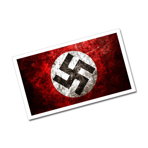 Nazi Swastika Third Reich Theme Greeting Card Postcard