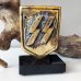 Waffen SS Schutzstaffel Shield Statuette Desk Ornament Bronze 12cm