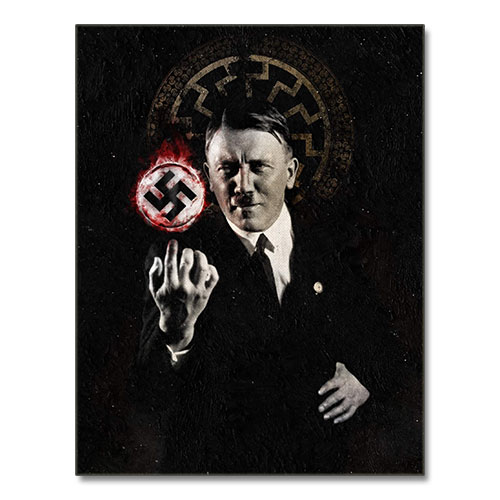 Canvas Print Fuhrer Adolf Hitler and Black Sun