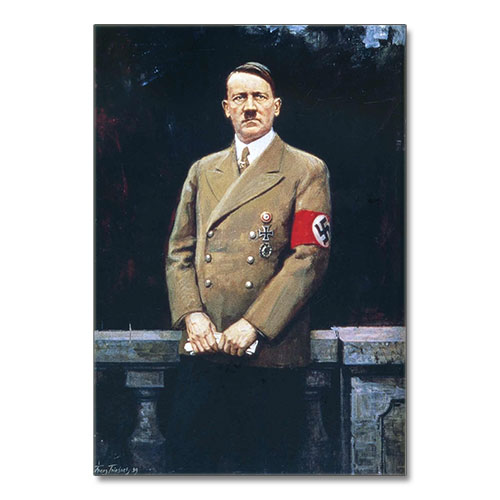 Canvas Print Portrait of Adolf Hitler - ah013