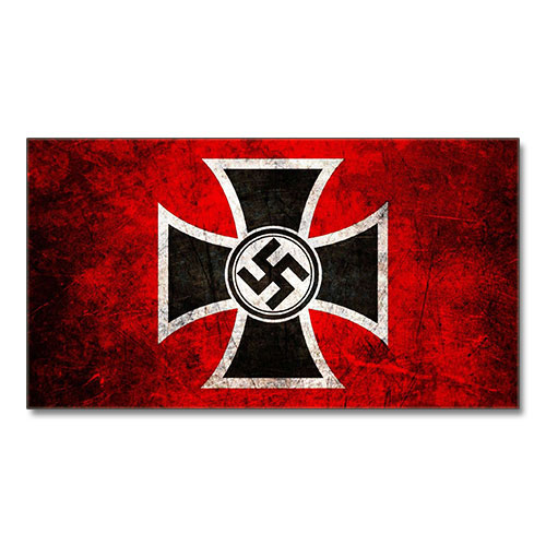 Canvas Print Swastika and Iron Cross Third Reich Theme Stylized Canvas