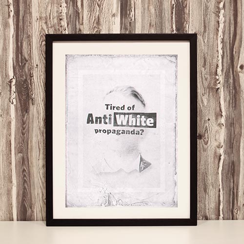 Nazi Propaganda Artwork Framed Poster - Anti-White