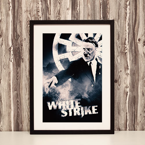 Nazi Propaganda Artwork Framed Poster - White Strike