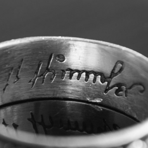 Totenkopf ring Himmler's signature